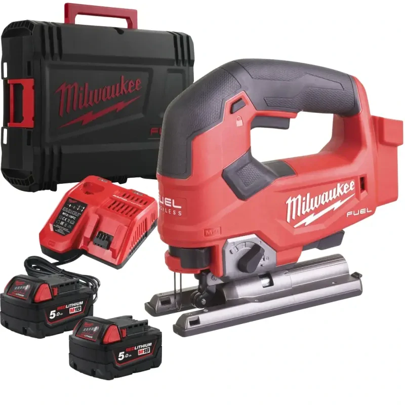 Aku přímočará pila Milwaukee M18 FJS-502X, 2x aku M18 B5 + M12-18 FC + kufr, 4933464727
