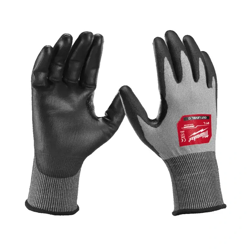 Pracovní rukavice Milwaukee HI-DEX pro přesnou práci, ochrana proti proříznutí C, velikost 9 (L), 1 pár, 4932480498