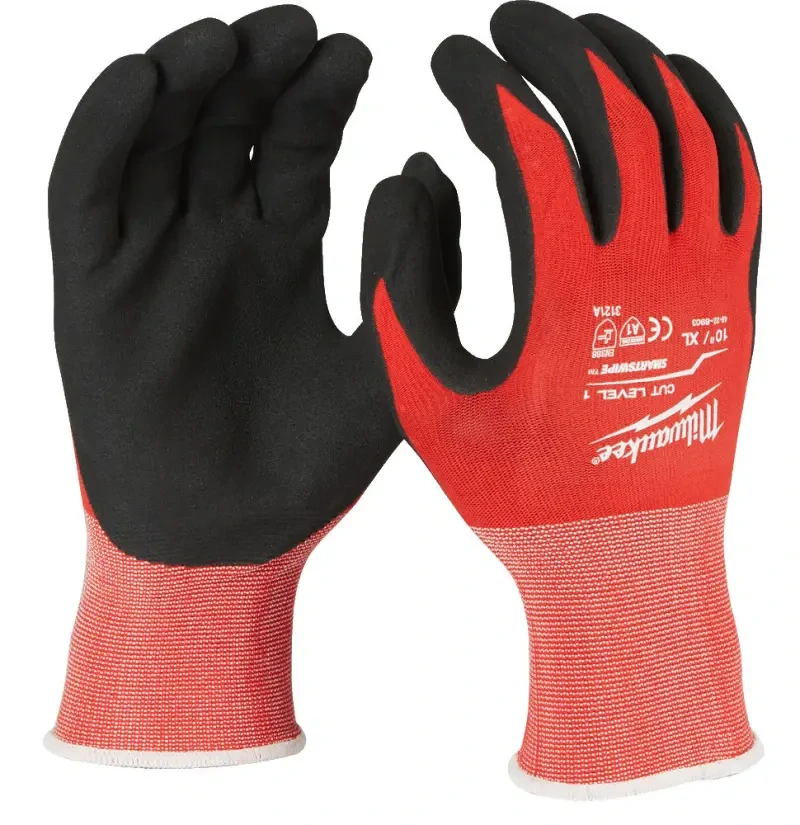 Pracovní rukavice Milwaukee BULK CUT, ochrana proti proříznutí A, velikost 10 (XL), 1 pár, 4932471418