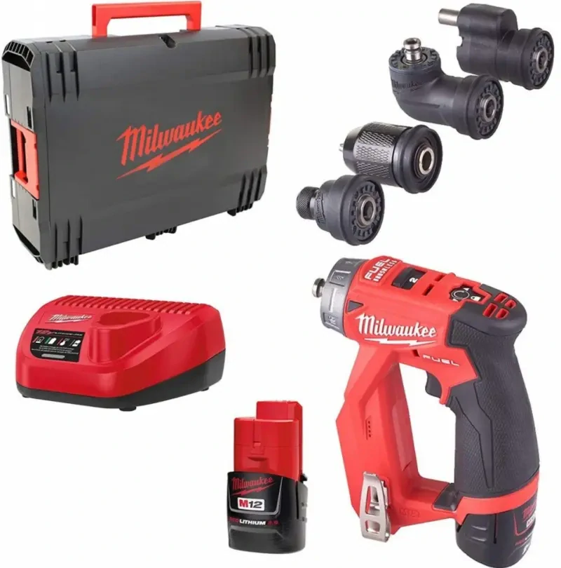Aku vrtací šroubovák s vyměnitelnými nástavci Milwaukee M12 FDDXKIT-202X 4933464979 (MI4933464979)