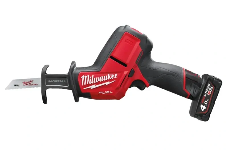 Aku šavlová pila Milwaukee M12 FUEL HACKZALL CHZ-402C, pilka na kov, 2x aku M12 B4 + C12 C + kufr, 4933500571