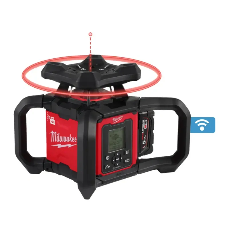 Rotační laser s automatickým nastavením sklonu Milwaukee M18 RLOHV1200-501C (5,0 Ah (MI4933493204)