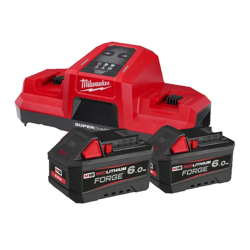 Aku nabíjecí sada Milwaukee M18 FORGENRG-602, 2x Akumulátor M18 FB6 + Aku nabíječka M18 DBSC, 4933498549