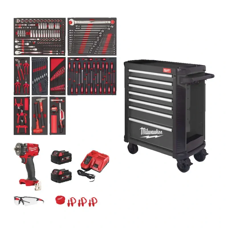 Dílenská skříň Milwaukee TOOLGUARD™ 78 cm, včetně sady nářadí – 246 dílů (MI4932500743)