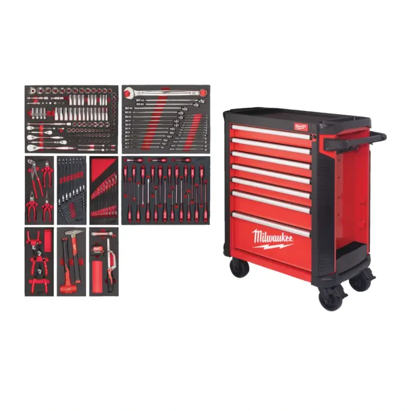 Dílenský vozík Milwaukee TOOLGUARD SRC STD ocelový na kolečkách 30", 78 cm (5 zásuvek) 4932498185 (MI4932498185)