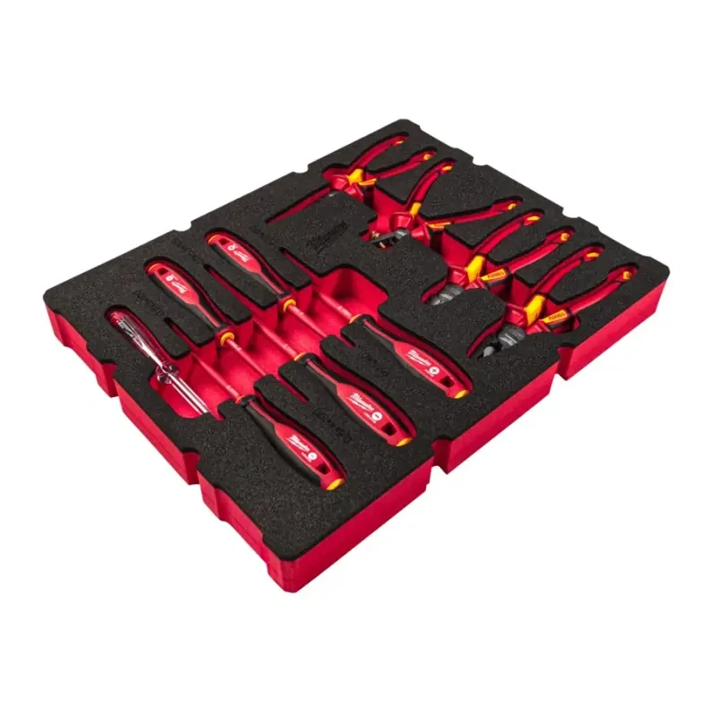 PACKOUT™ pěnová vložka s VDE nářadím pro elektrikáře Milwaukee 4932493637 (Sada 10 dílů) (MI4932493637)