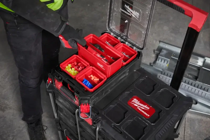 Zásobník 10 × 10 cm pro kontejner Milwaukee Packout™ (Sada 2 ks) (MI4932480698)