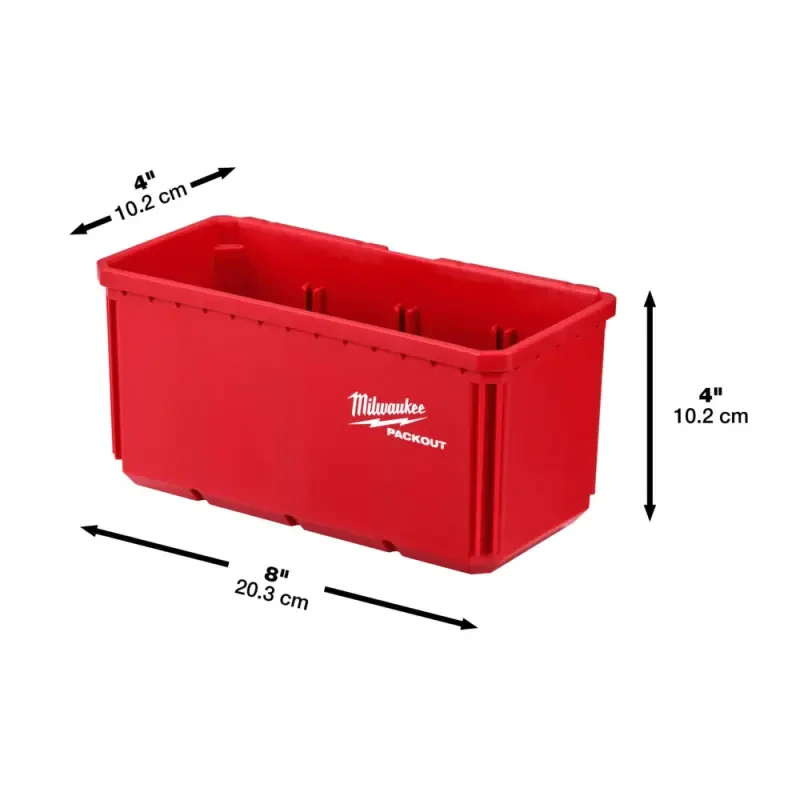 Zásobník 10 × 20 cm pro kontejner Milwaukee Packout™ (Sada 2 ks) (MI4932480699)