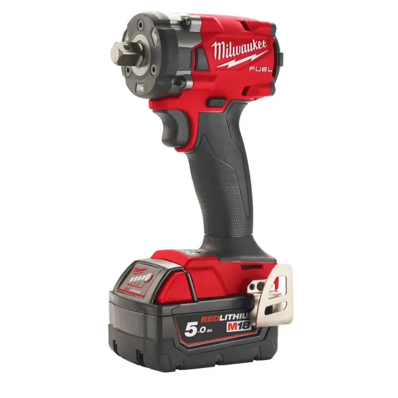 Aku 1/2" rázový utahovák Milwaukee M18 FIW2P12-502X, 339 Nm, 2x aku M18 B5 + M12-18 FC + kufr, 4933478447