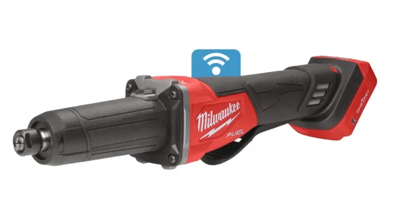 Aku přímá bruska Milwaukee M18 FDGROVPDB-0X s kolébkovým spínačem, kleština 6 a 8 mm, bez aku, 4933480957