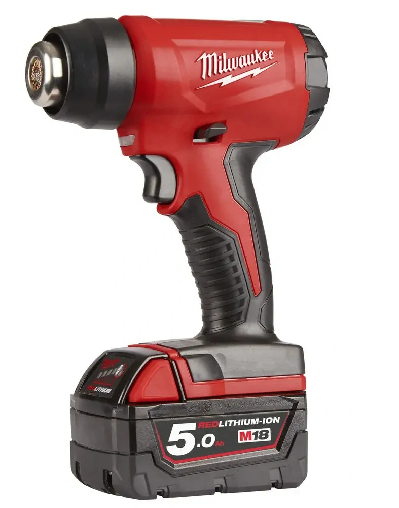 Aku horkovzdušná pistole Milwaukee M18 BHG-502C, až 470°C, 170 l/min, 2x Aku M18 B5 a nabíječka M12-18 C, 4933459772 (MI4933459772)