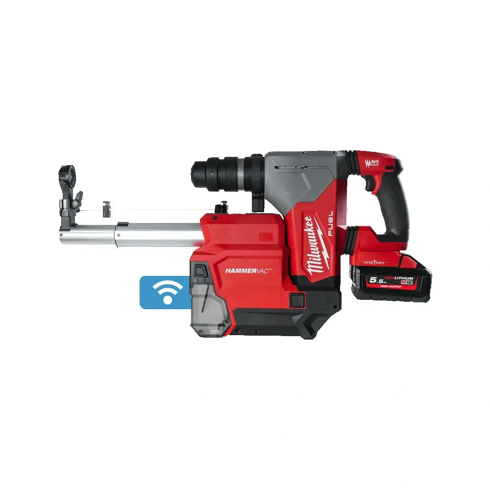 Aku výkonné kladivo 32 mm SDS-Plus s odsáváním prachu Milwaukee M18 ONEFHPXDEL-552C (5,5 Ah) (MI4933478498)