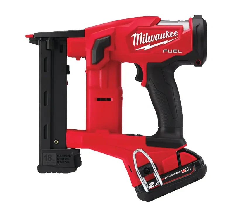 Aku sponkovačka Milwaukeee M18 FNCS18GS-202X s úzkou korunkou, 2x Aku M18 B2 + nabíječka M12-18 FC, 4933471940 (MI4933471940)