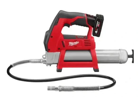 Aku tlaková mazací pistole Milwaukee M12 GG-401B, 1x aku M12 B4 + nabíječka M12 C12 C, 4933441675 (MI4933441675)