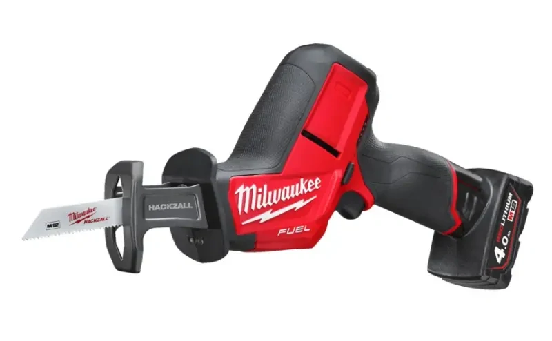Aku šavlová pila Milwaukee M12 FUEL HACKZALL CHZ-402C, pilka na kov, 2x aku M12 B4 + C12 C + kufr, 4933500571