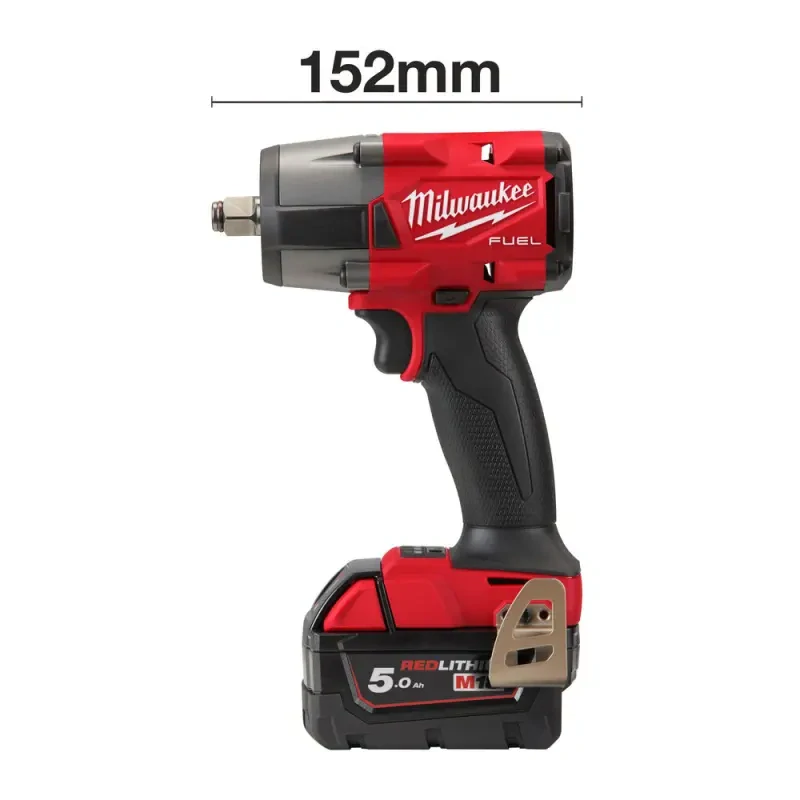 Aku 1/2" rázový utahovák Milwaukee M18 FMTIW2F12-502X, 745 Nm, 2x aku M18 B5 + M12-18 FC + kufr, 4933478450