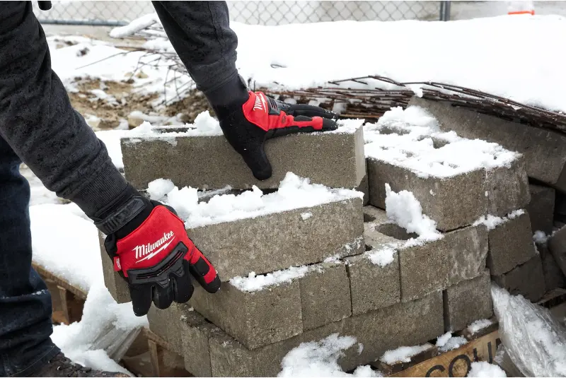 Pracovní zimní demoliční rukavice Milwaukee DEMOLITION, velikost 10 (XL), 1 pár, 4932479568