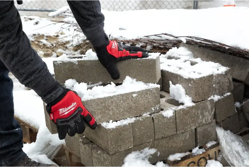 Pracovní zimní demoliční rukavice Milwaukee DEMOLITION, velikost 9 (L), 1 pár, 4932479567