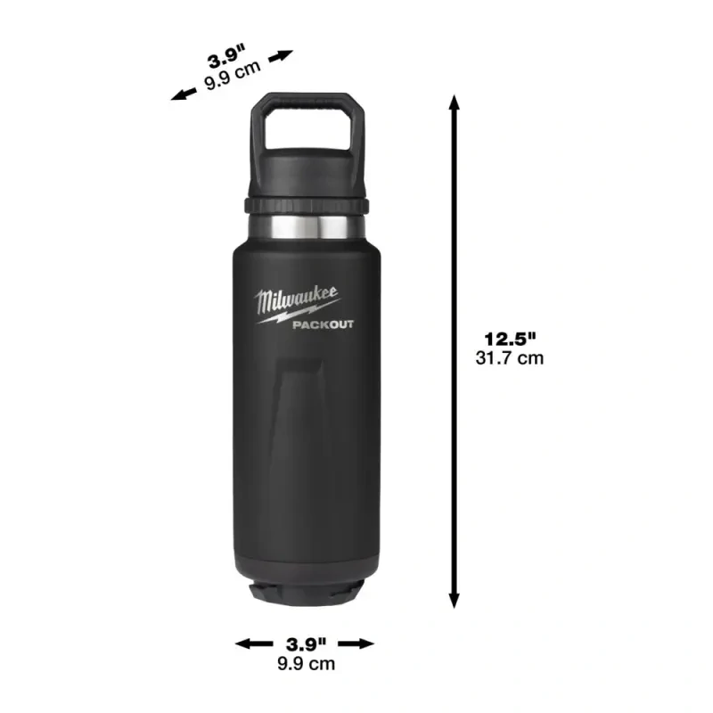 Láhev s víčkem 1065 ml PACKOUT™ černá. Milwaukee (MI4932493468)