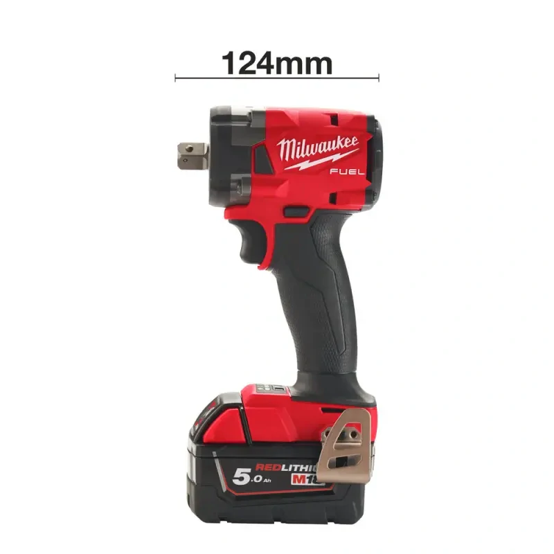 Aku 1/2" rázový utahovák Milwaukee M18 FIW2P12-502X, 339 Nm, 2x aku M18 B5 + M12-18 FC + kufr, 4933478447
