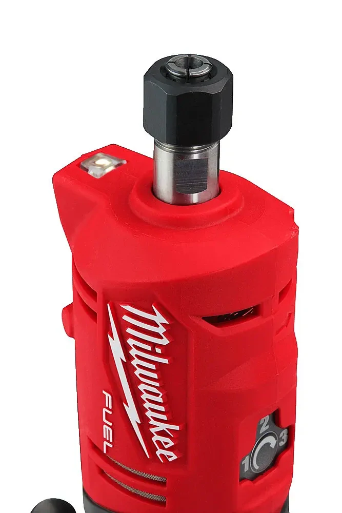 Aku přímá bruska Milwaukee M12 FDGS-0, pro stopkové nástroje 6 a 8 mm, bez Aku, 4933471435 (MI4933471435)