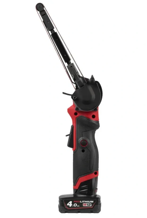Aku pásová bruska Milwaukee M12 FBFL10-402B, 10 x 330 mm, 2x aku M12 B4 + C12 C, 4933480958