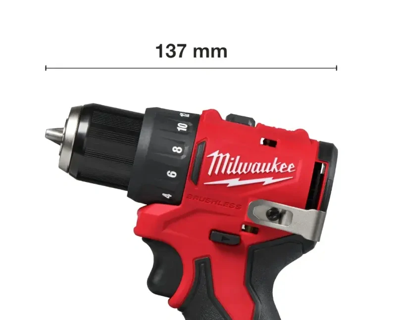 Aku vrtací šroubovák Milwaukee M12 BLDDRC-202C, aku vrtačka, 2x aku M12 B2 + M12 C12 C + Kufr, 4933499686 (MI4933499686)