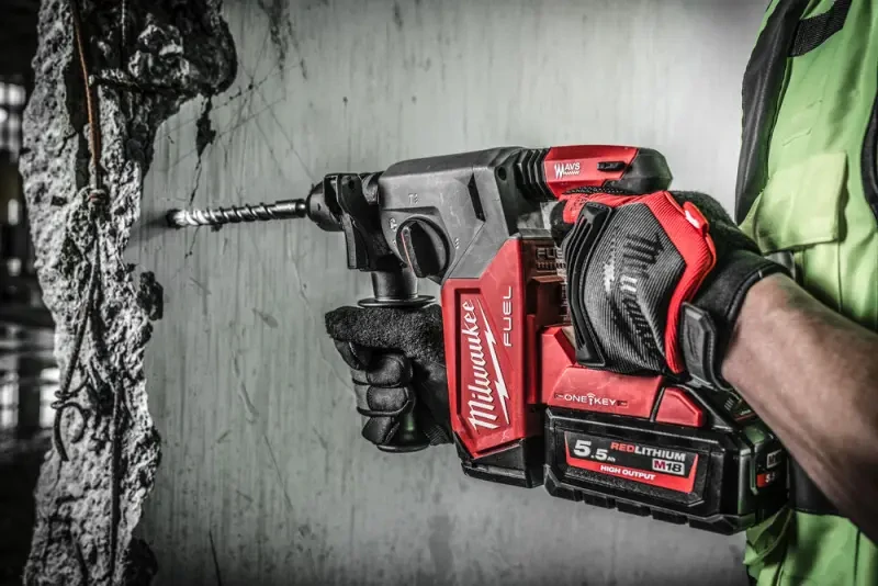 Aku kombinované kladivo SDS-plus Milwaukee M18 ONEFHX-552X Fixtec (5,5 Ah) (MI4933478504)