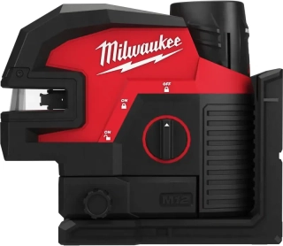 Křížový liniový laser MilwaukeeM12 CLL4P-0C, se 4 body, HIVIST, bez aku, s kufrem, 4933479203