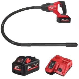 Aku ponorný vibrátor do betonu Milwaukee M18 FCVN12-551 (1,2 m), Aku M18 HB5.5 + M12-18 FC, 4933479597 (MI4933479597)