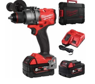Aku vrtačka s příklepem Milwaukee M18 FPD3-502X, sklíčidlo 13 mm, 2x aku M18 B5 + M12-18 FC + kufr, 4933479860