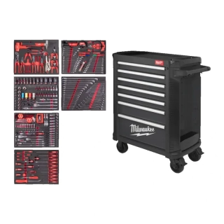 Dílenská skříň Milwaukee TOOLGUARD™ 78 cm, včetně automobilové sady nářadí – 337 dílů (MI4932500745)