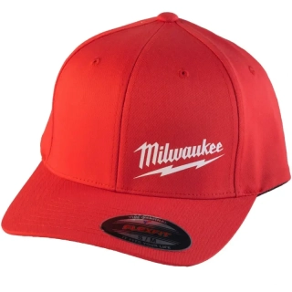 Kšiltovka Milwaukee Flexfit BCS RD SM, velikost S/M, barva červená, 4932493099
