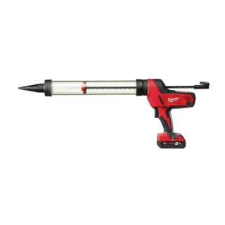 Aku vytlačovací pistole na náplň Milwaukee C18 PCG/600T-201B, průhledný válec 600 ml, 1x aku M18 B2 + M12-18 C, 4933441808